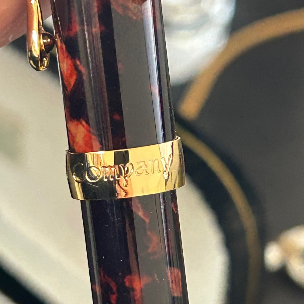 Vintage 1998 The Bombay Company Tortoiseshell Mechanical Pencil with Case Gold - Picture 5 of 10
